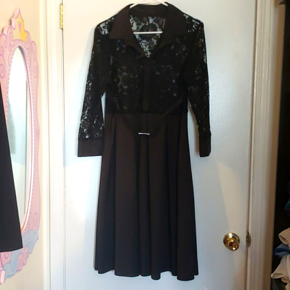 Black cocktail dress